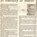 In Memory of Irl C  Martin